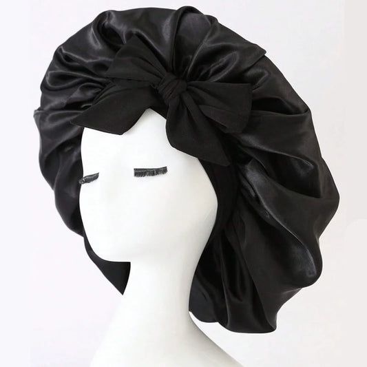 Adjustable Satin Bonnet Silk Bonnet