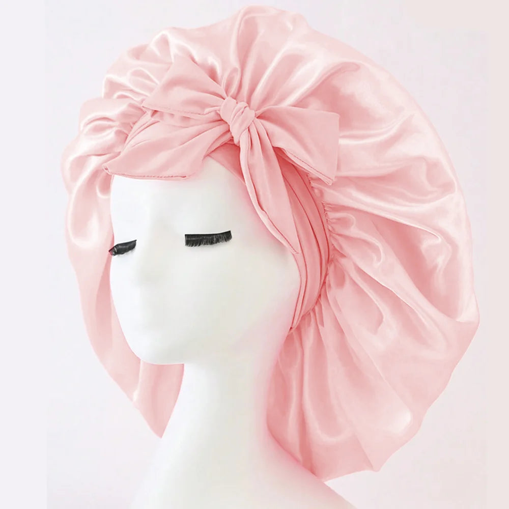 Adjustable Satin Bonnet Silk Bonnet