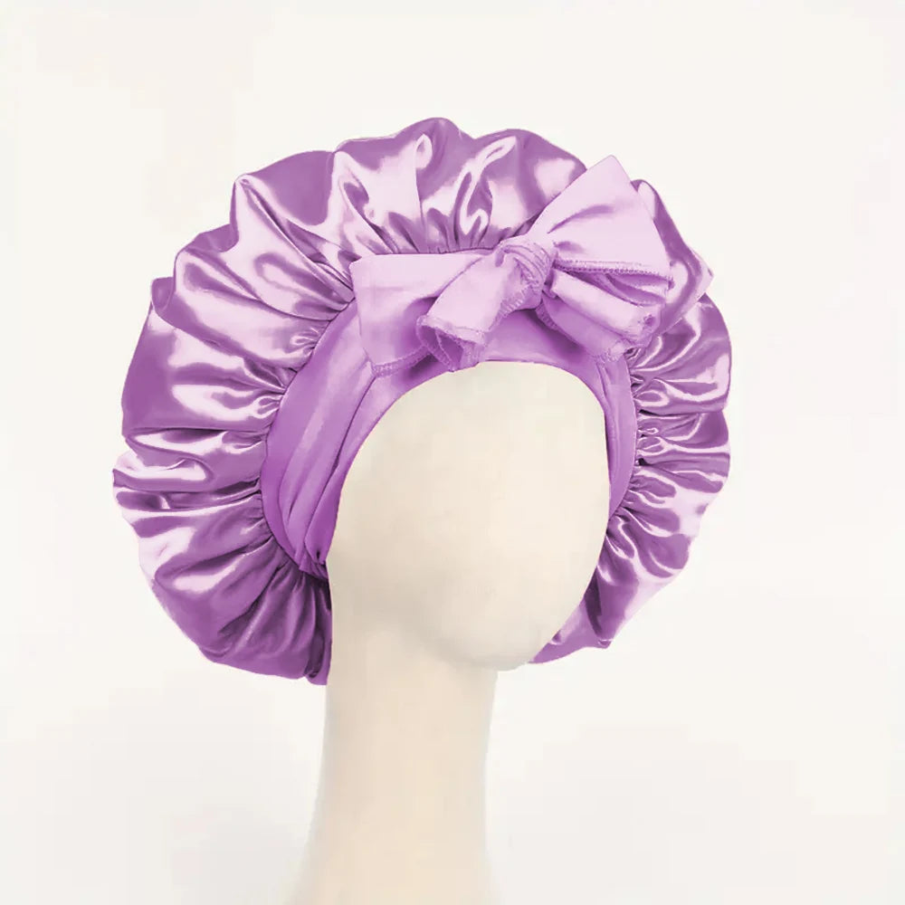 Adjustable Satin Bonnet Silk Bonnet