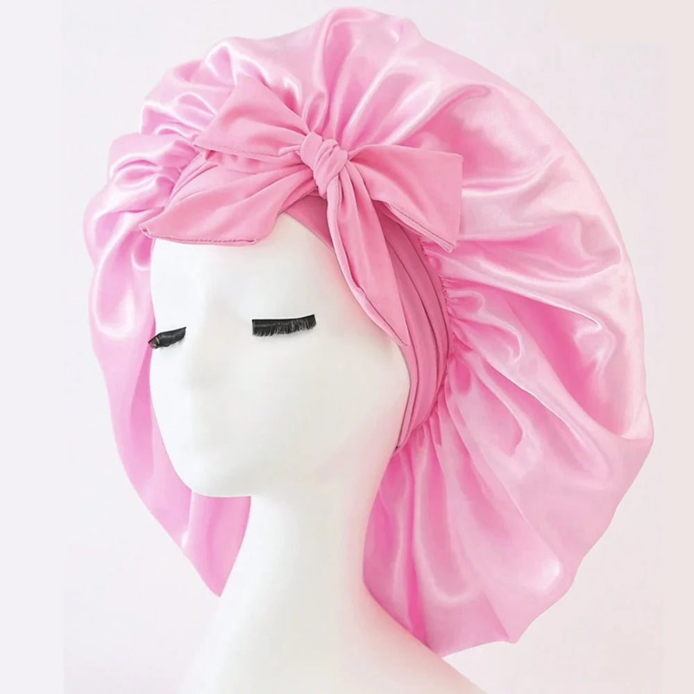 Adjustable Satin Bonnet Silk Bonnet