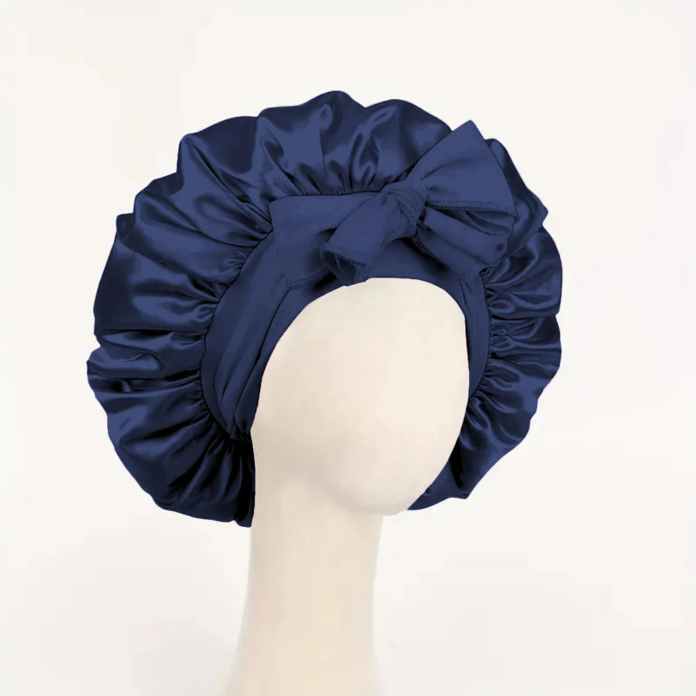 Adjustable Satin Bonnet Silk Bonnet