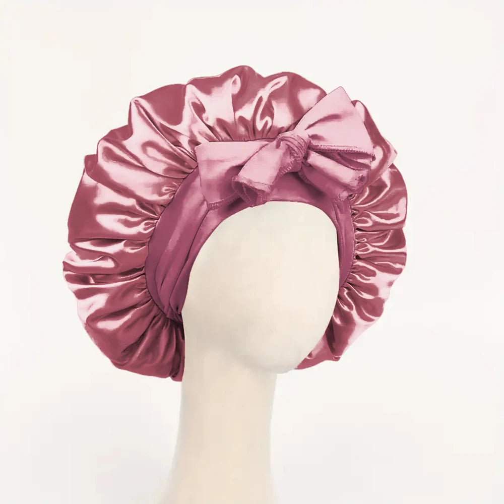 Adjustable Satin Bonnet Silk Bonnet