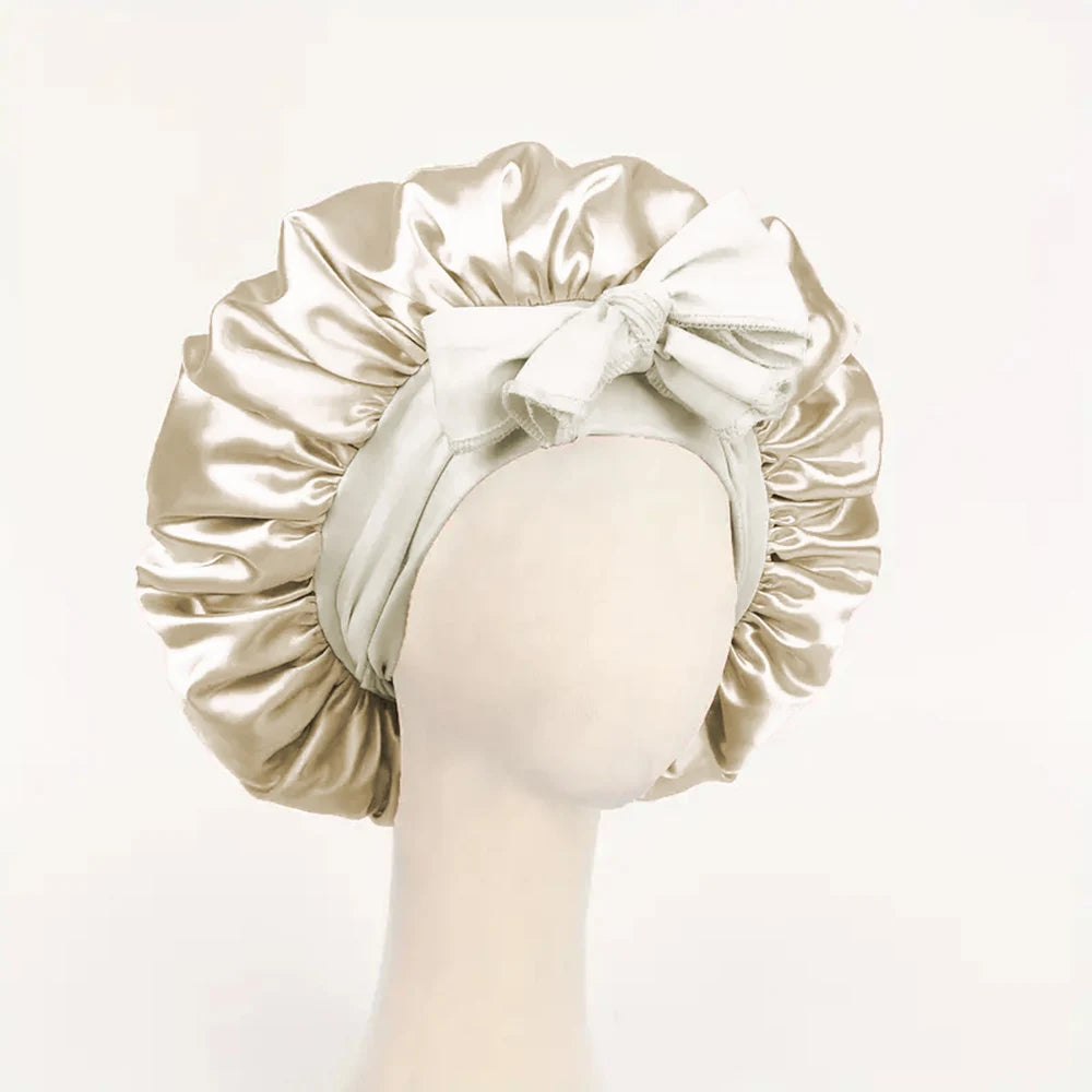 Adjustable Satin Bonnet Silk Bonnet