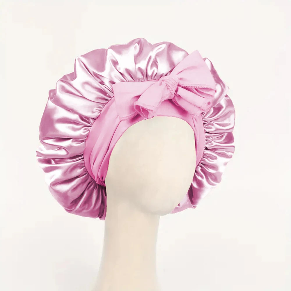 Adjustable Satin Bonnet Silk Bonnet