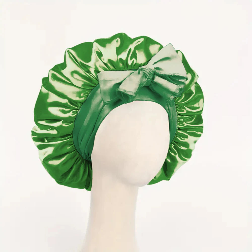 Adjustable Satin Bonnet Silk Bonnet