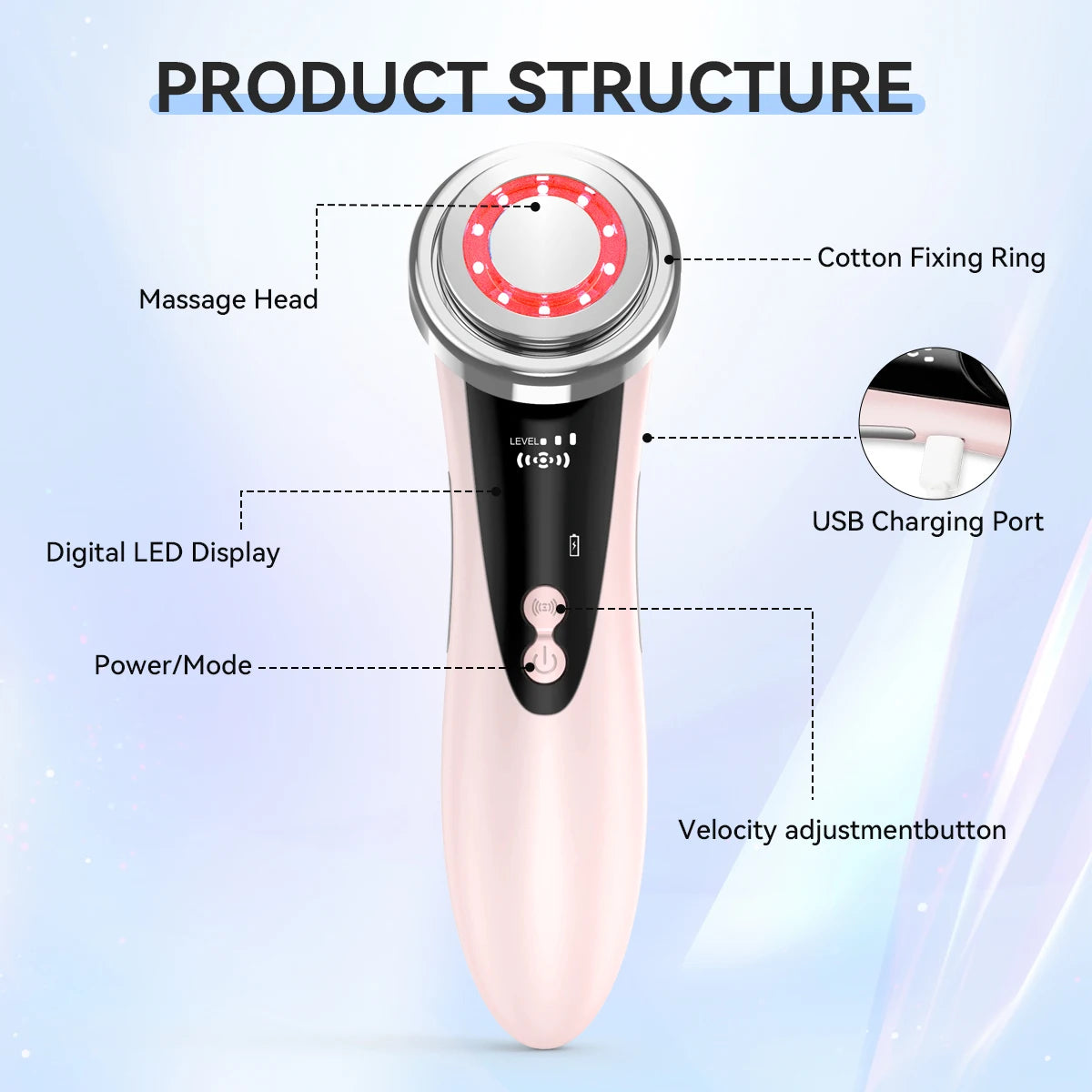 EMS Microcurrent Facial Beauty Device