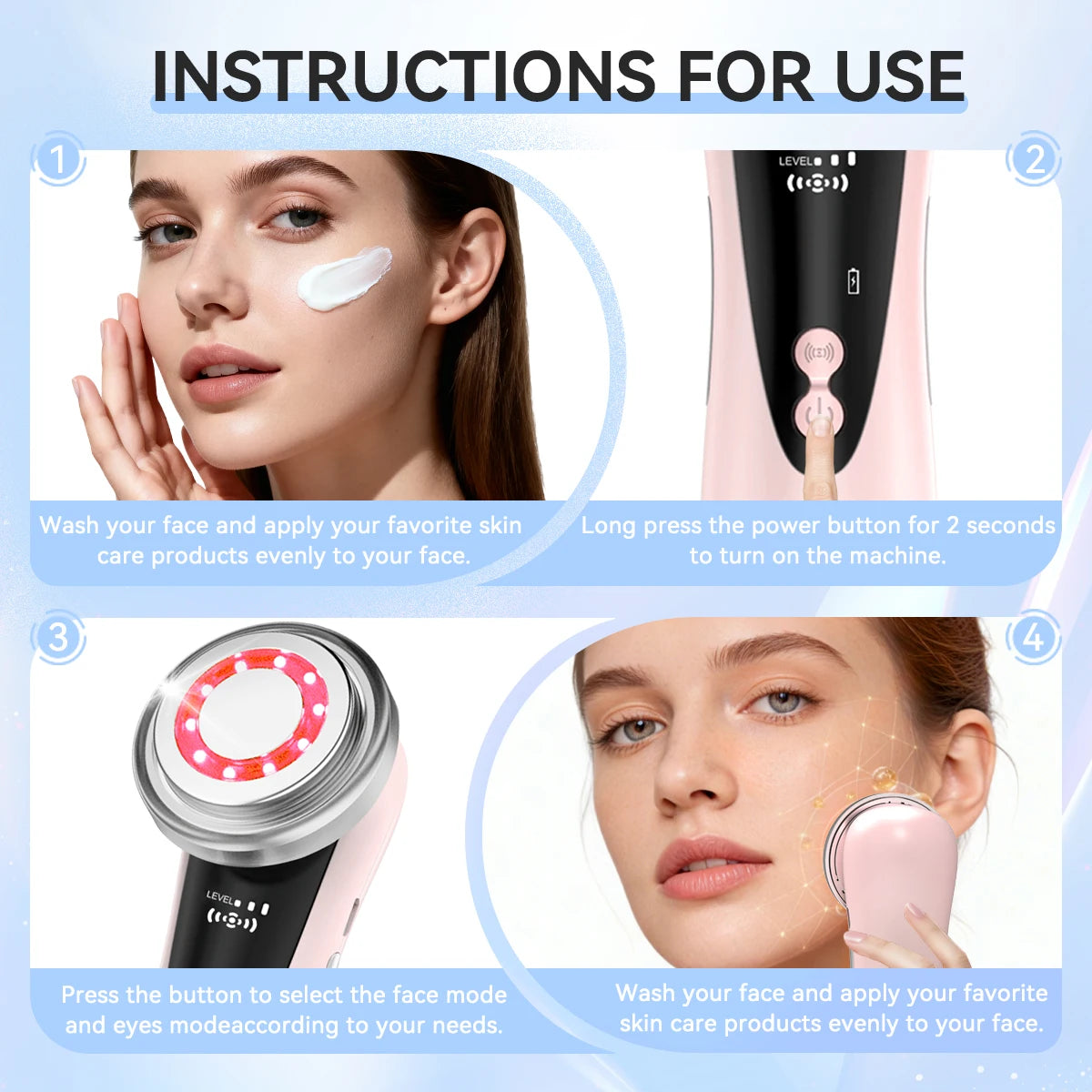 EMS Microcurrent Facial Beauty Device