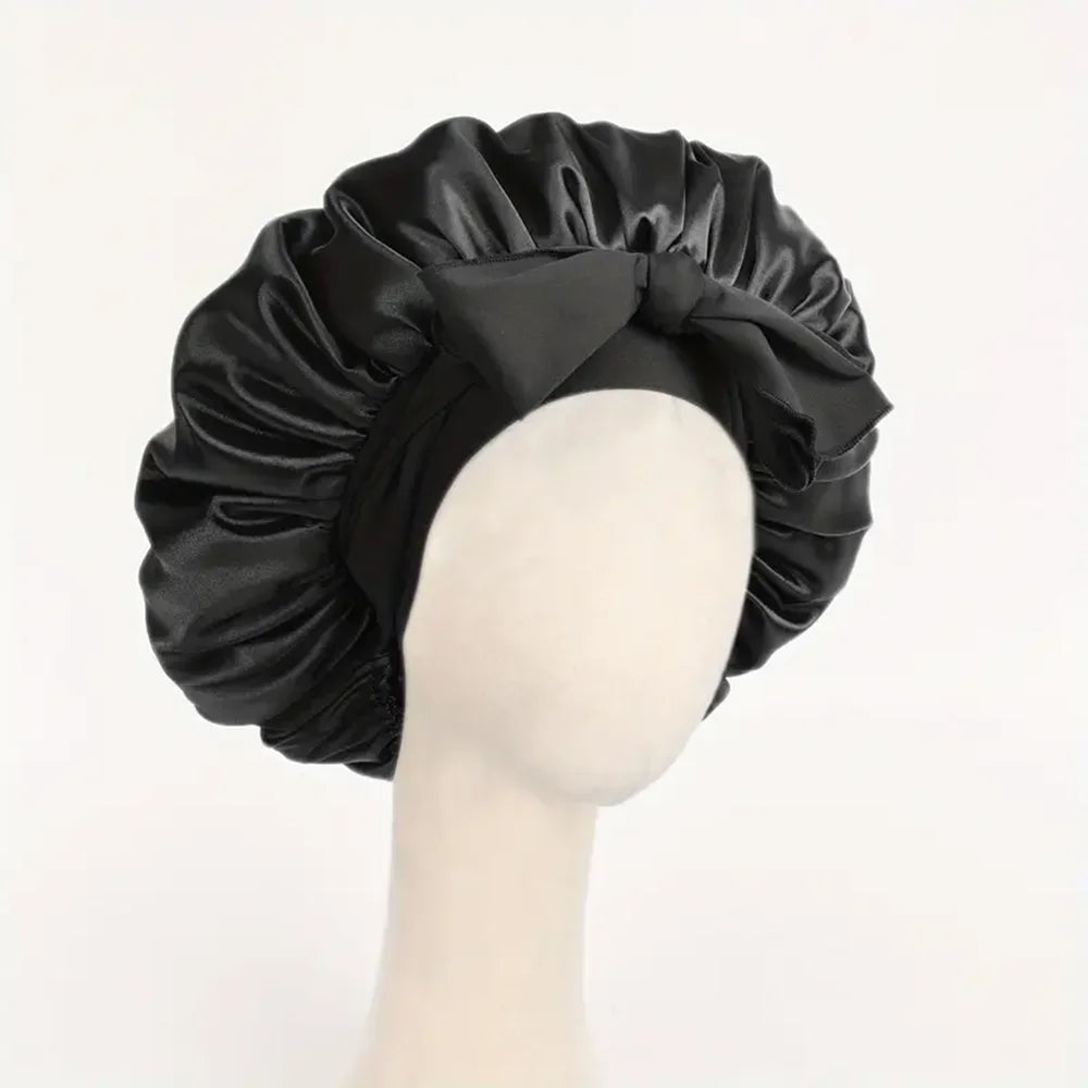 Adjustable Satin Bonnet Silk Bonnet