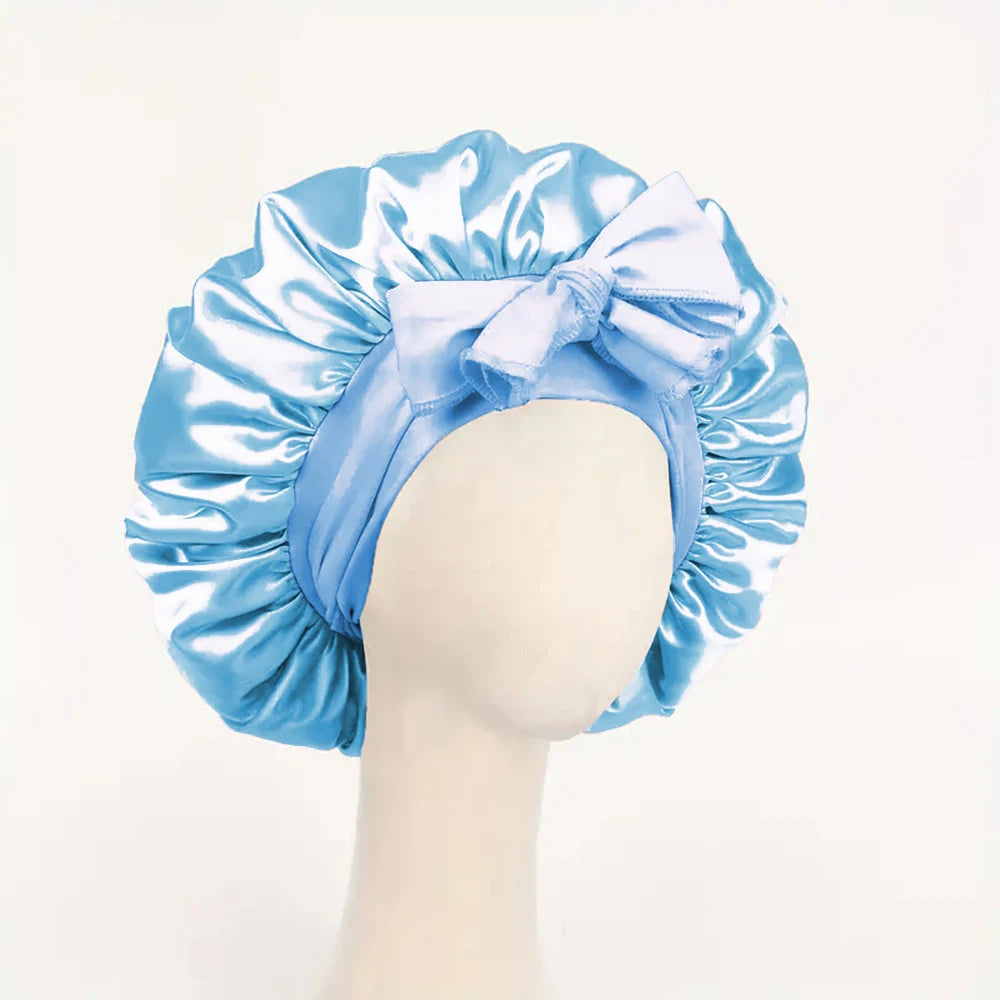 Adjustable Satin Bonnet Silk Bonnet