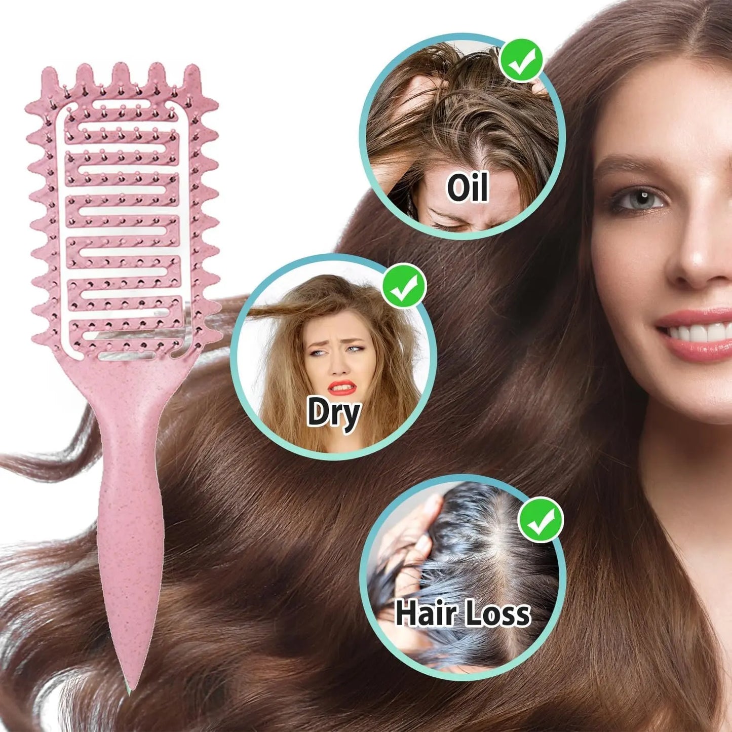 3 In 1 Hair Brushes