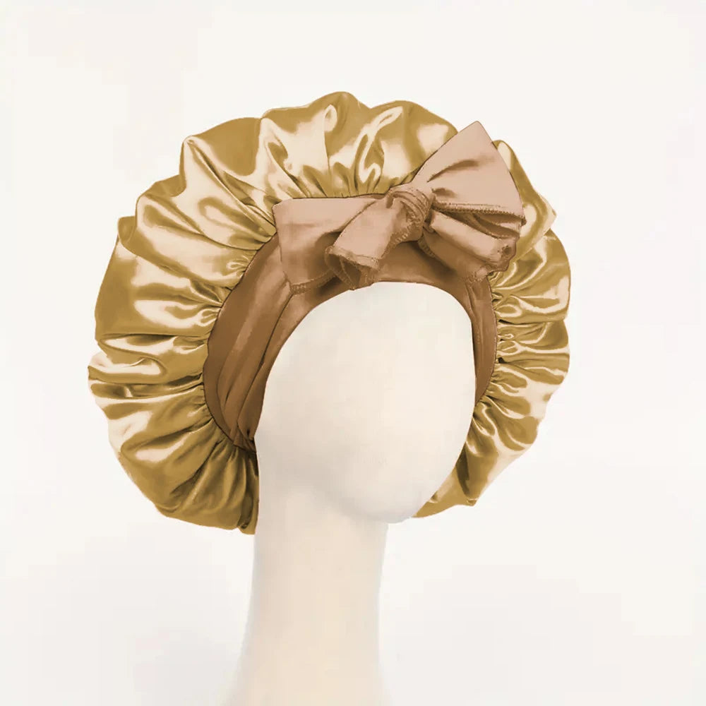 Adjustable Satin Bonnet Silk Bonnet