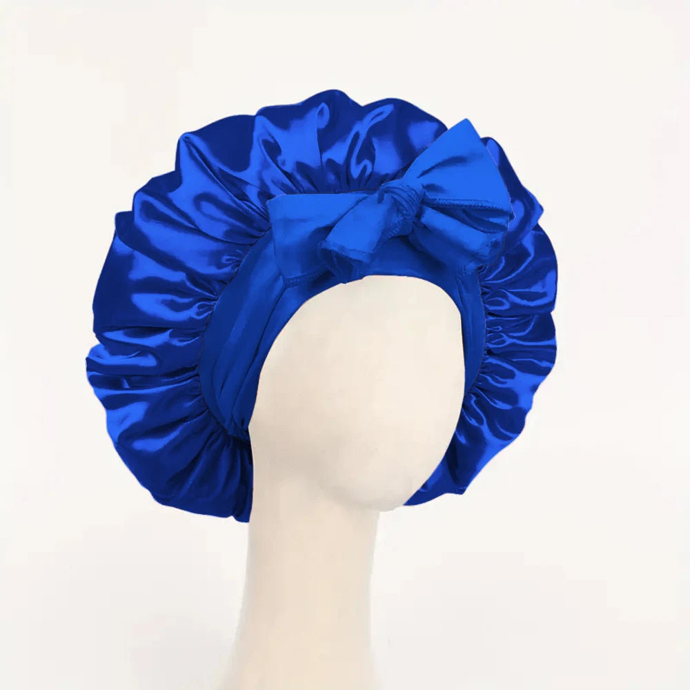 Adjustable Satin Bonnet Silk Bonnet