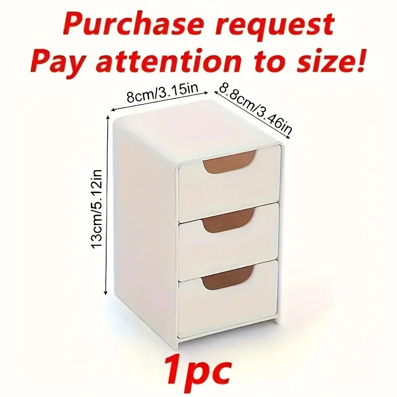 Chic 3-Tier Desk Organizer with Drawers