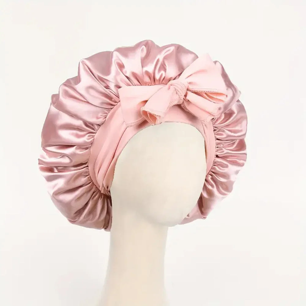 Adjustable Satin Bonnet Silk Bonnet