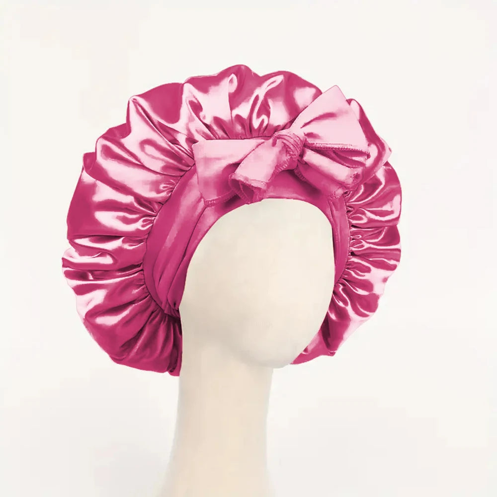 Adjustable Satin Bonnet Silk Bonnet