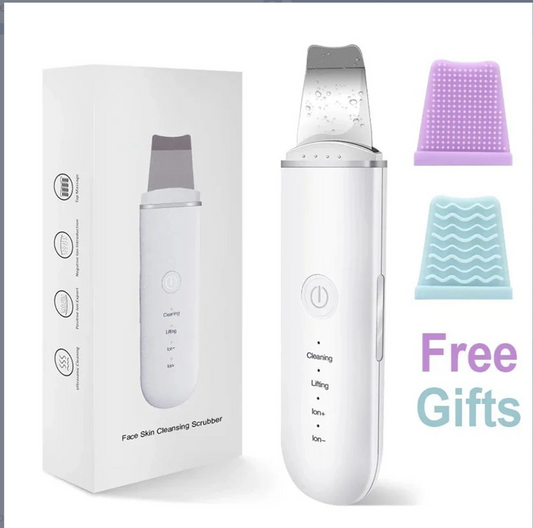 Ultrasonic Skin Scrubber with Vibration Massage